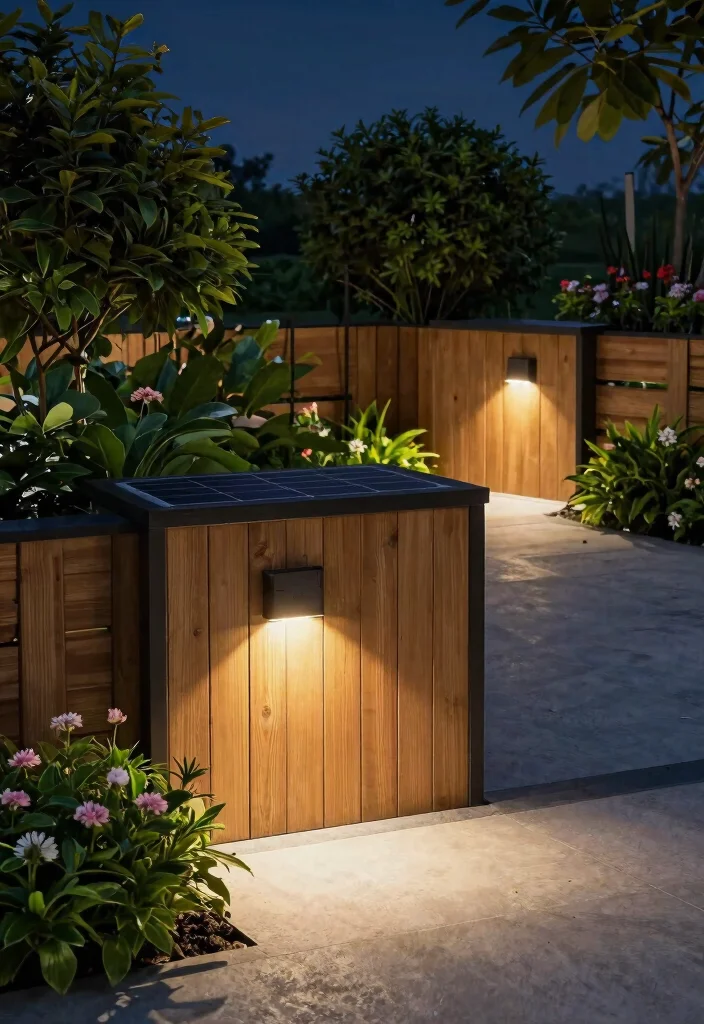18 Solar Fence Light Ideas That Stay Lit Without Running New Wire - 13. Solar Recessed Lights for Sleek Integration 1