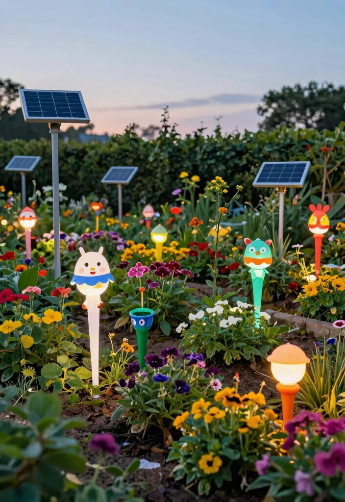 18 Solar Fence Light Ideas That Stay Lit Without Running New Wire - 18. Solar Garden Stakes for Versatile Lighting 1