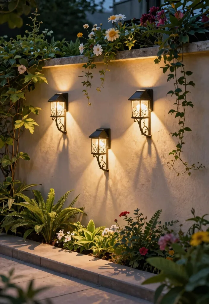 18 Solar Fence Light Ideas That Stay Lit Without Running New Wire - 4. Decorative Solar Wall Lights for Captivating Features 1