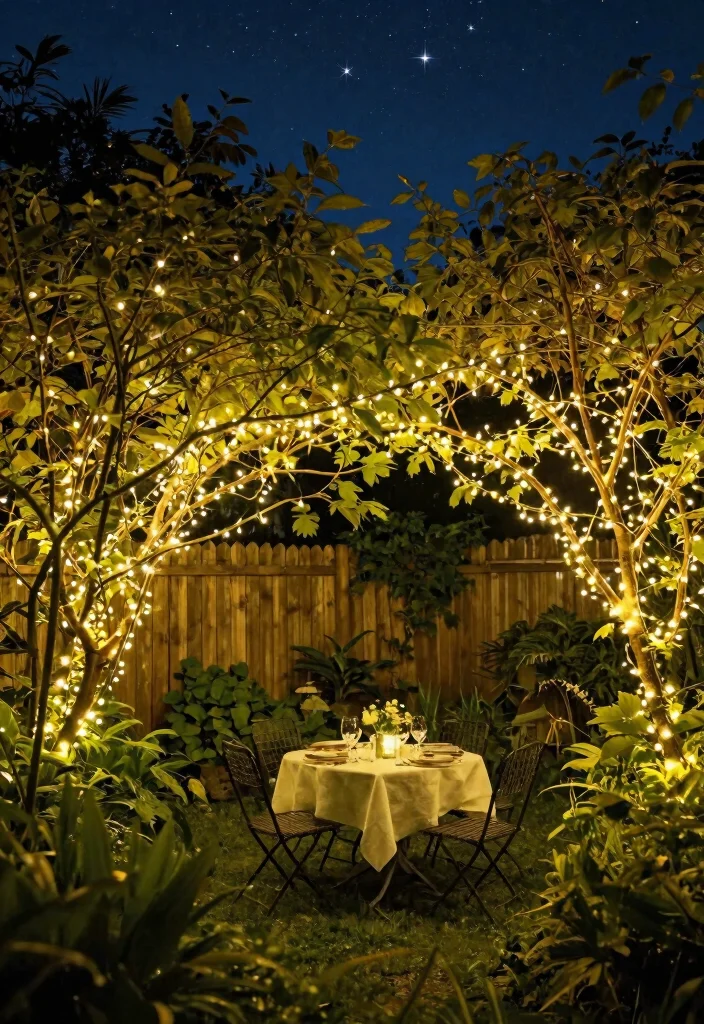 18 Solar Fence Light Ideas That Stay Lit Without Running New Wire - 5. Fairy Light Accents for Magical Evenings 1