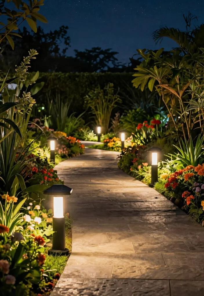 18 Solar Fence Light Ideas That Stay Lit Without Running New Wire - 7. Pathway Solar Lights for Safety and Style 1